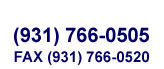 Phone: 931-766-0505 Fax: 931-766-0520